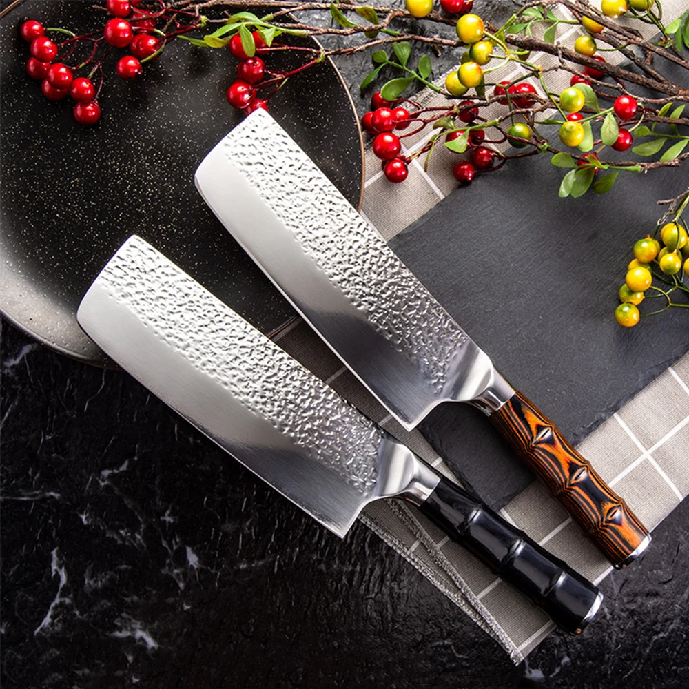 

Small Kitchen Knife Hammer Pattern Anti-Stick Household Kitchen Knife Stainless Steel Sharp Melon And Fruit Slices Chef Knife