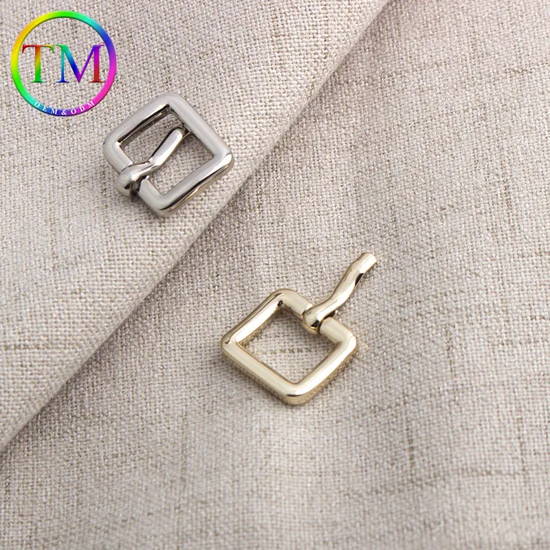 10-50Pcs Customized Metal Turn Buckle Rectangle Shape Single Pin Buckles For Diy Bag Adjuster Buckle Accessory