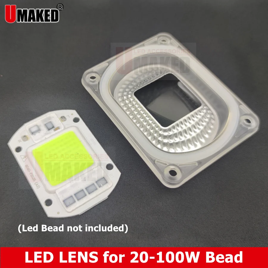 

1 Set LED COB Chip Lens Reflector for 20W 30W 50W Spotlight Flood Light Source AC110V/220V DIY Outdoor light