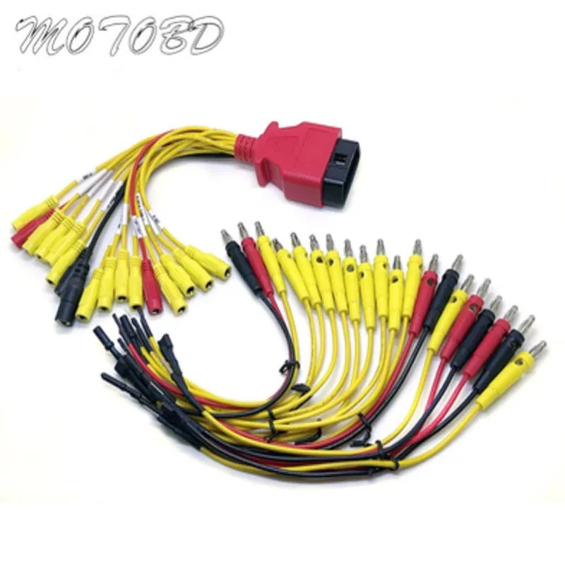 OBD Универсальный Перемычка разъем 16 Pin для Fcar автомобильный тестер дефектов диагностический инструмент щетка запись фотокабеля