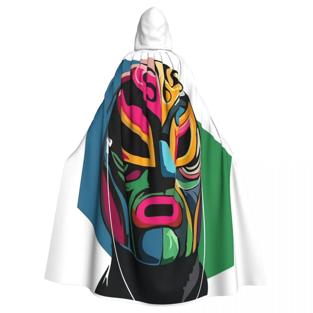 Лучо и его борьба Длинная накидка с капюшоном ведьма средневековый костюм