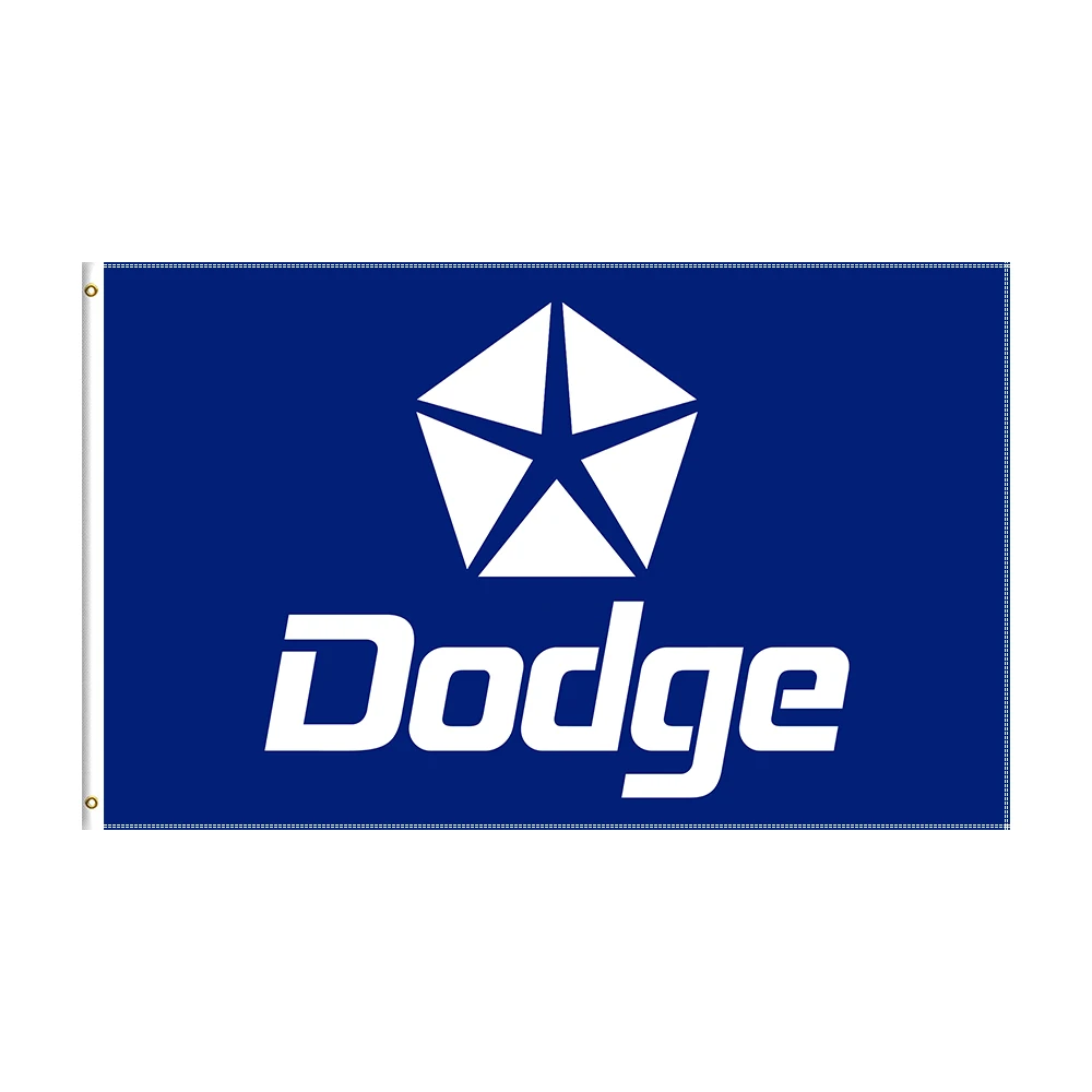 

3x5Ft Dodges Flag Racing Car Printed Banner For Decor