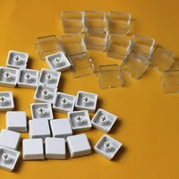 110pcs mx switch relegendable keycap shells protective keycaps keycaps clips double layer removable transparent custom paper