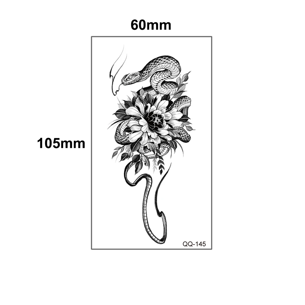 100 листов мини водостойкая временная татуировка наклейка женский цветок бабочка тигр волк скорпион змея череп запястье шеи мужские татуировки (art.: 3920cbc6587c5) - 3920cbc6587c5