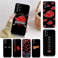 anime naruto logo clear phone case for samsung a01 a02 a02s a11 a12 a21 s a31 a41 a32 a51 a71 a42 a52 a72 tpu case