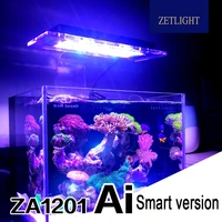 zetlight new wifi led za1201ai full spectrum seawater coral lamp through app control light sps lps le aquarium fish tank light