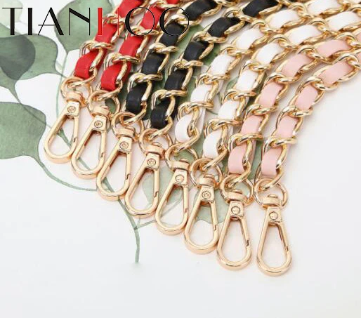 

40-150cm Bag chain small fragrance chain shoulder belt Single Shoulder Messenger belt wandering women's bag metal chain Leather