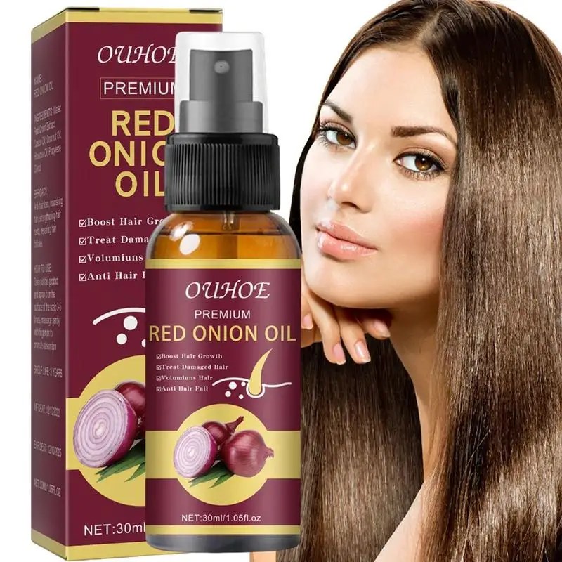 

Sdotter Onion Hair Thickening Spray 30ML Onion Oil Hair Essence Hair Tonic Spray With Onion Extract For Women And Men