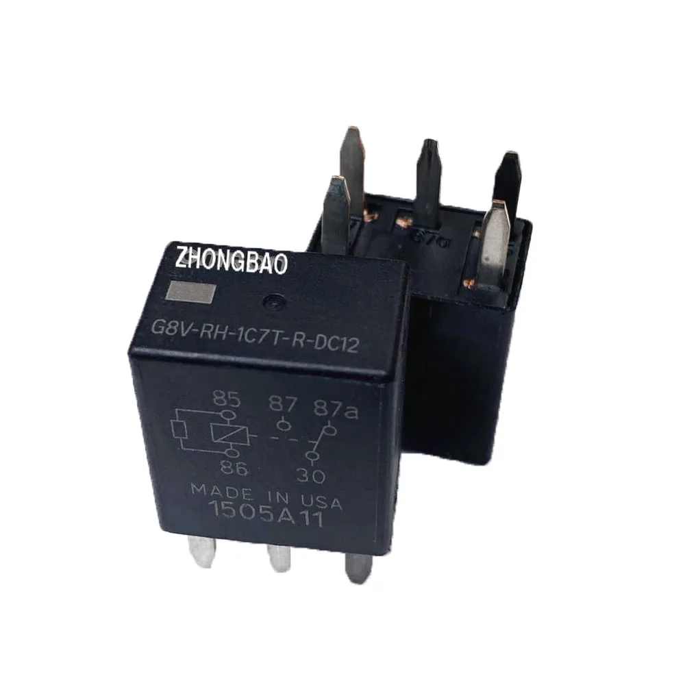 

G8V-RH-1C7T-R-DC12 - Power Relay (4 Piece), Black