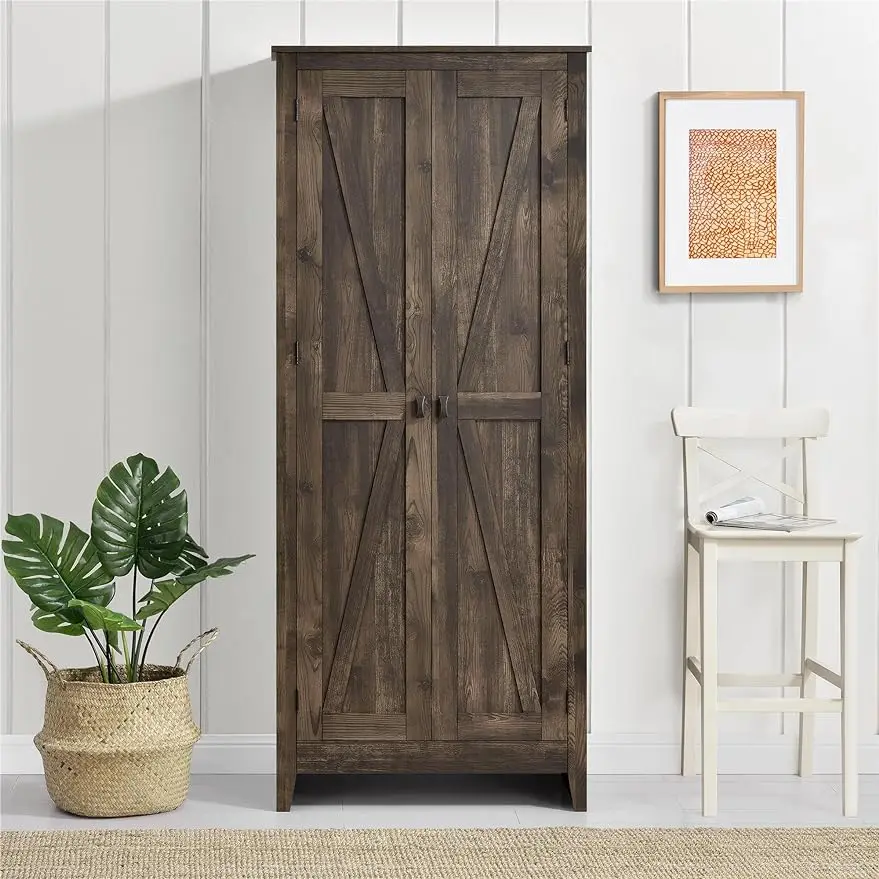

SystemBuild Evolution Farmington Wide Storage Cabinet, 31.5", Rustic