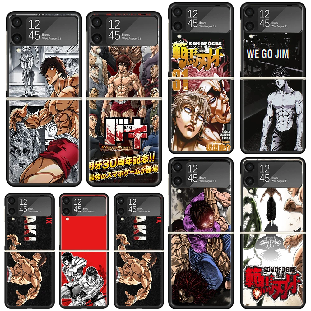 Оригинальный чехол Baki the Grappler в стиле аниме для телефона Samsung Galaxy Z Flip Zflip 6 Flip6 5 Flip5 4