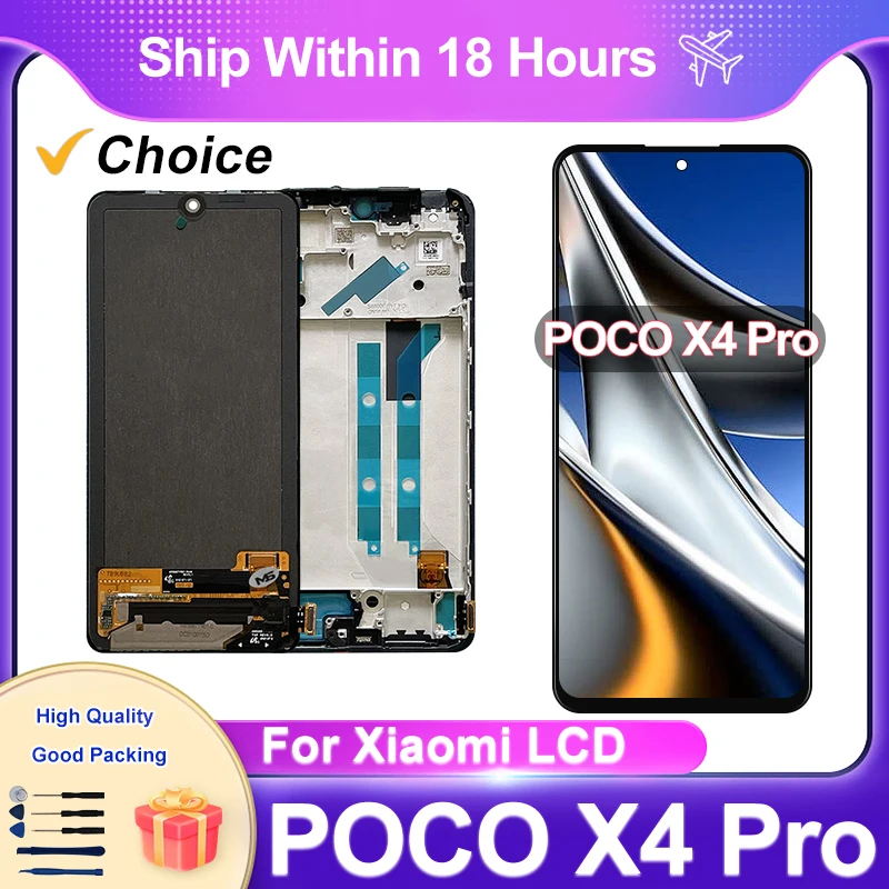 ЖК-дисплей в сборе для Xiaomi POCO X4 PRO дигитайзер 2201116PG Poco Pro детали замены