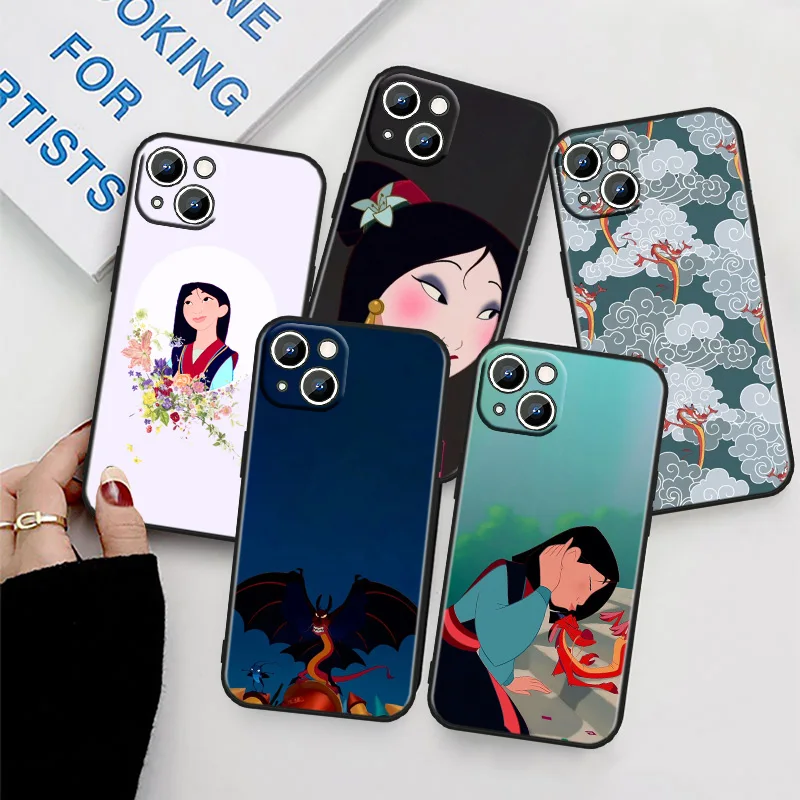 

Anime Cartoon Mulan For Apple iPhone 11 Phone Case 14 13 12 XS XR X 8 7 6 6S 5 5S SE Pro Max Plus mini Black Cover