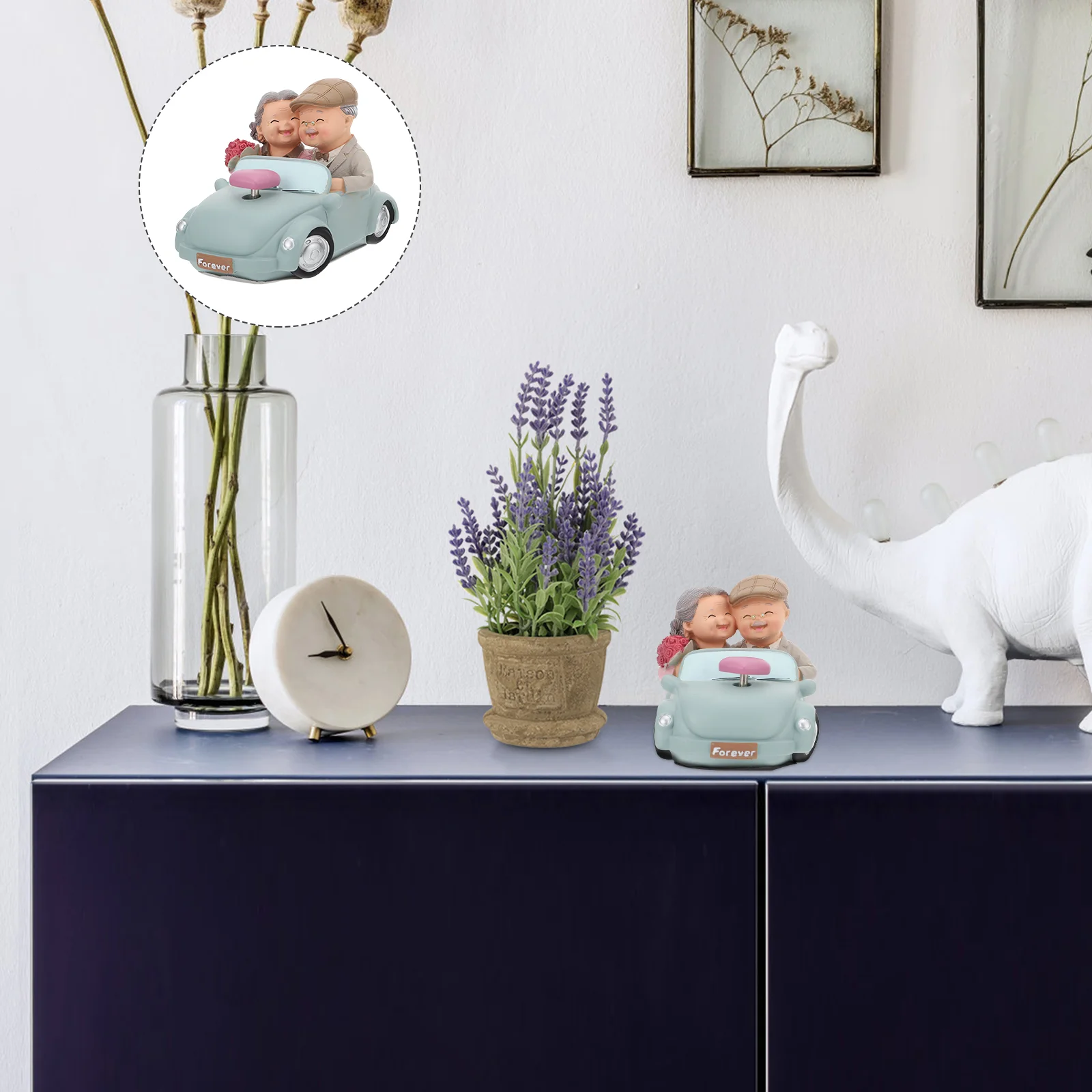 

Couple Figurines Elderly Resin Wedding Statue Cake Grandparents Topper Figurine Parents Day Craft Ornament Anniversary Figure