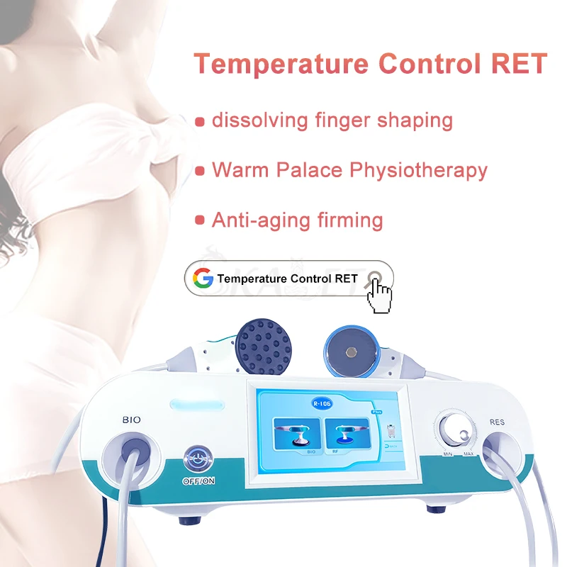 

Diathermy Tecar RF RET CET Face Lift Fat Dissolving Skin Rejuvenation 448Khz Tecar RF Anti Aging Slimming Machine Temp Control