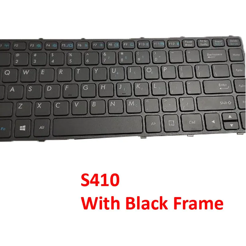 

US RU Keyboard For Getac S410-SE4DY5QABDXX S410-SE5DY5DAEDUJ S410-SE2DYQPAADTJ United States Russian NO Frame
