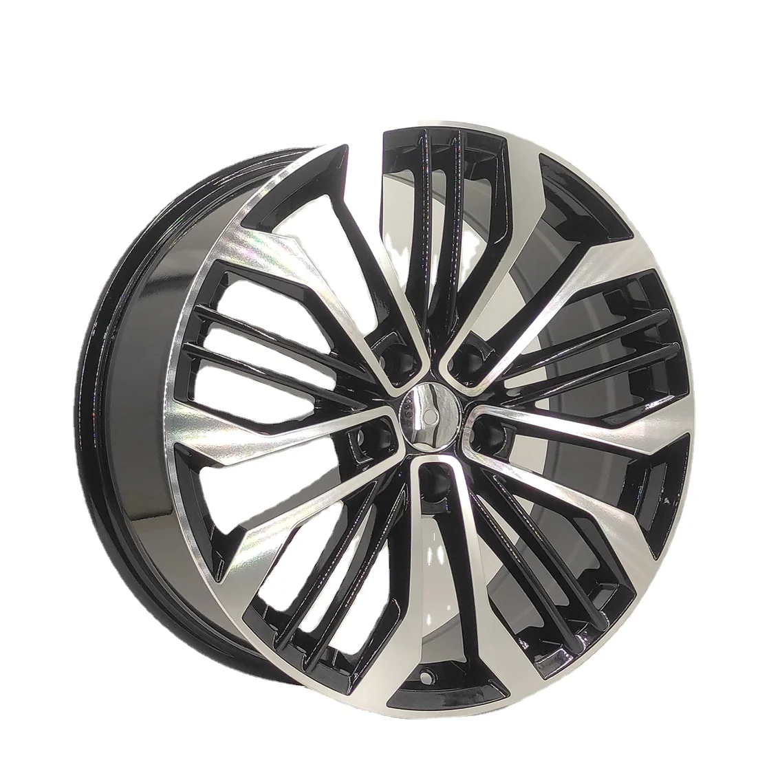 

Ready to ship 18*8j ET40 5*112 CB 66.45 Color Black machine face Sport Aluminum Car Rim fit for VW Passat Passenger Car tires