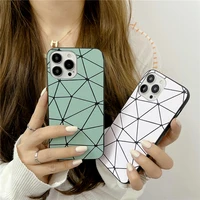ultra thin geometric leather phone case for samsung galaxy note 20 10 9 pro s22 s21 s20 ultra s10 lite s9 s8 plus s7 edge cover