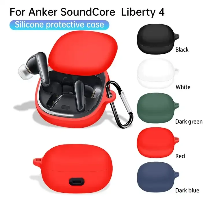 Чехол для Anker Soundcore Liberty 4 силиконовый чехол Liberty4 защитные аксессуары наушников