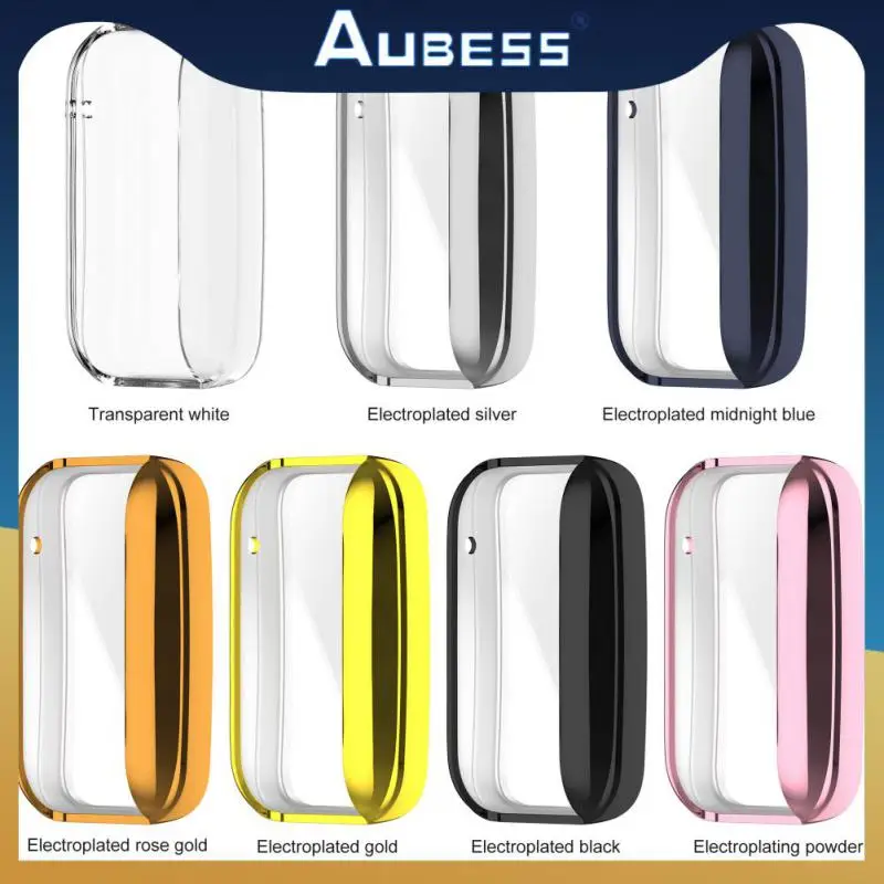 

Soft Rubber Electroplating Protective Case Protective Shell All-inclusive Protective Cover For Xiaomi Band 7 Dustproof Tpu