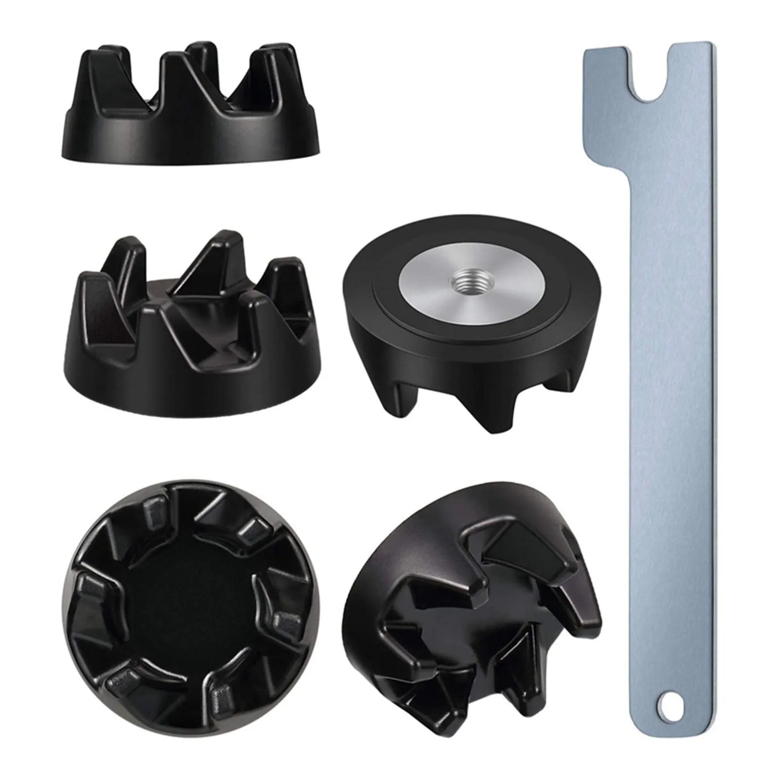 

Blender Coupling 9704230 Blender Coupler Replacement Parts With 1 Wrench Black Blender Mixer Universal Coupling Parts