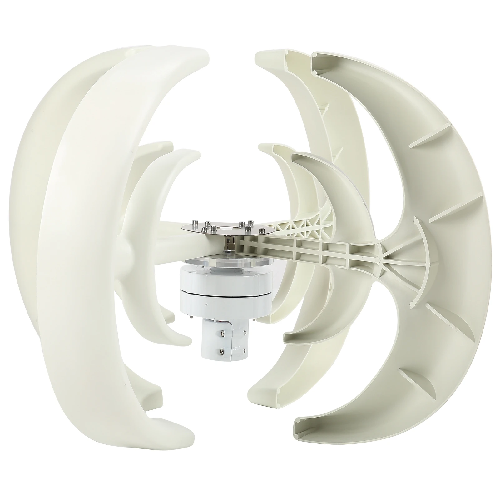 Ветер турбины фонарь двойной слой 4 лезвия вертикальные оси генератор Ассамблеи