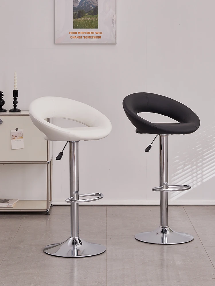 Скандинавский барный стул подъемник домашняя спинка высокий кассир на рабочем