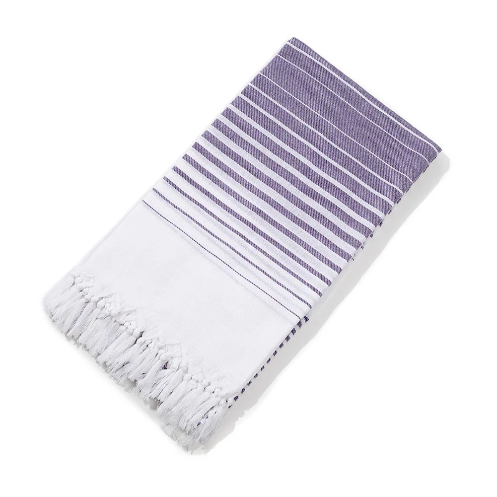 

Turkey Beach Sunscreen Fringe Striped Towel Swim Shawl 100x180cm For Sauna Spa Bath Travel Turkish Twoel Swimming Accessories