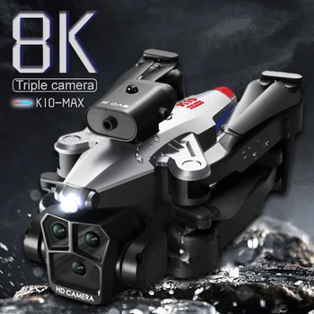 New K10 max Drone Three Camera 4K Professional 8K HD Camera Obstacle Avoidance Aerial Photography Foldable Quadcopter Gift Toy 1