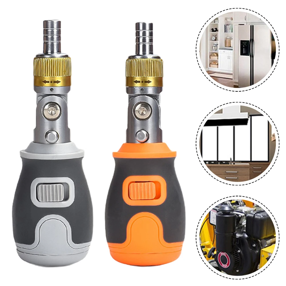 

1pc 8 In 1 Screwdriver Multi-functional Multi-angle Household Hand Tools Ratchet Screwdriver Multi-Tool Tools For Mechanic
