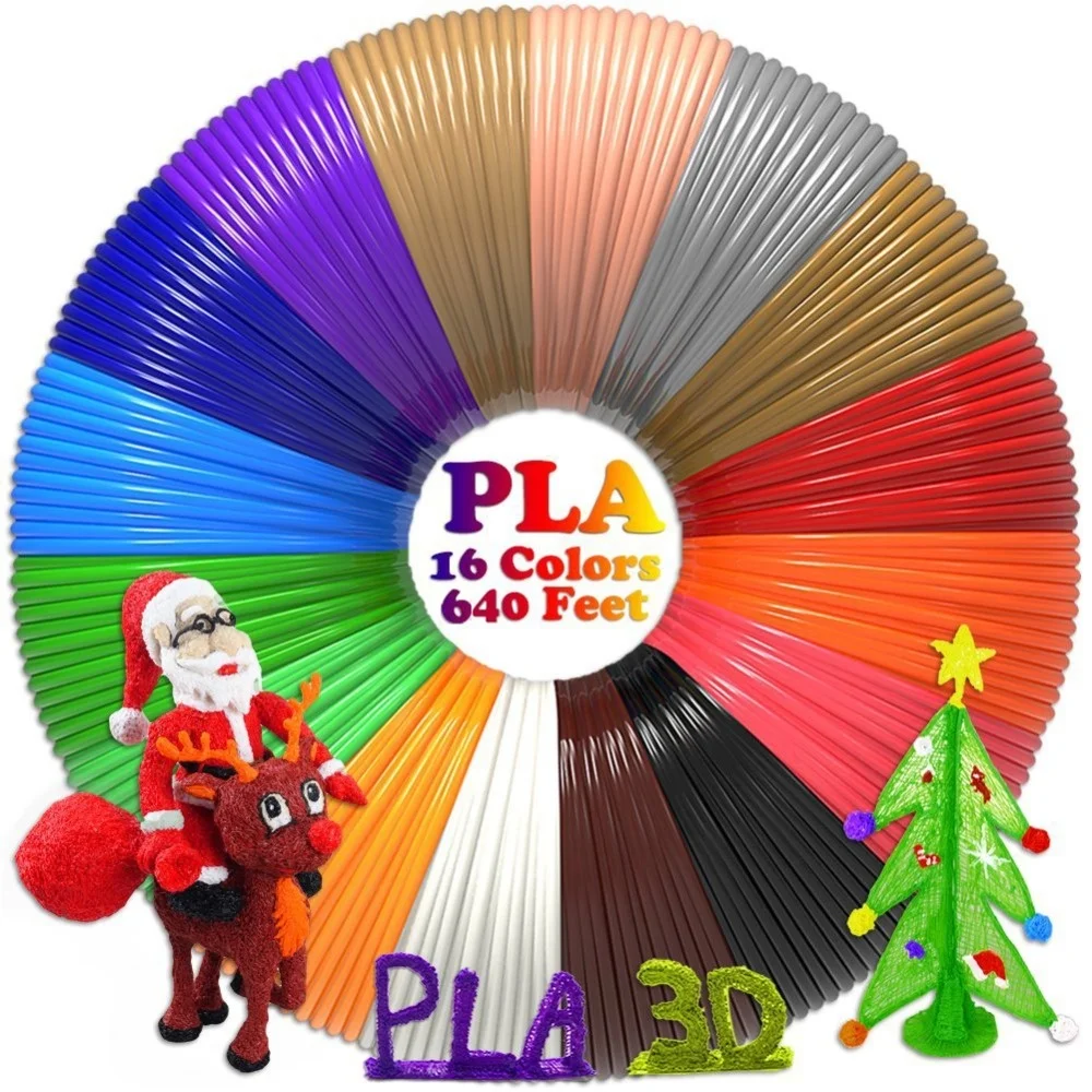 

192m 16Color 3D Printing Material 3D Pen Stift PLA Filament for Impresora 3D Caneta Modeling Stereoscopic Safety Refills