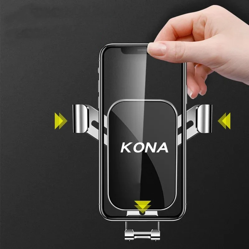 

Car Holder For Phone Air Vent Clip Mount Mobile Cell Stand Smartphone GPS Support For Hyundai kona 2018 2019 ev