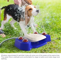 dog water fountain stepping on drinking paw activated pet water dispenser shower safe outdoor garden water drinker pets supplies