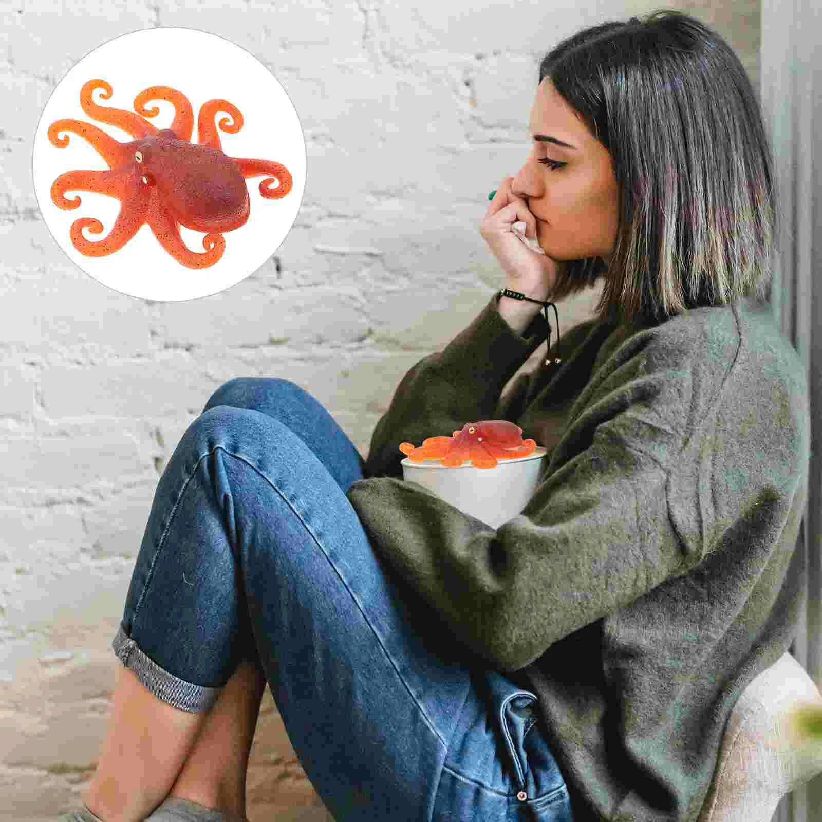 

Игрушка-модель рыбы-воздушной рыбы, игрушка-осьминог, реалистичное сжимание, смягчение и снятие давления