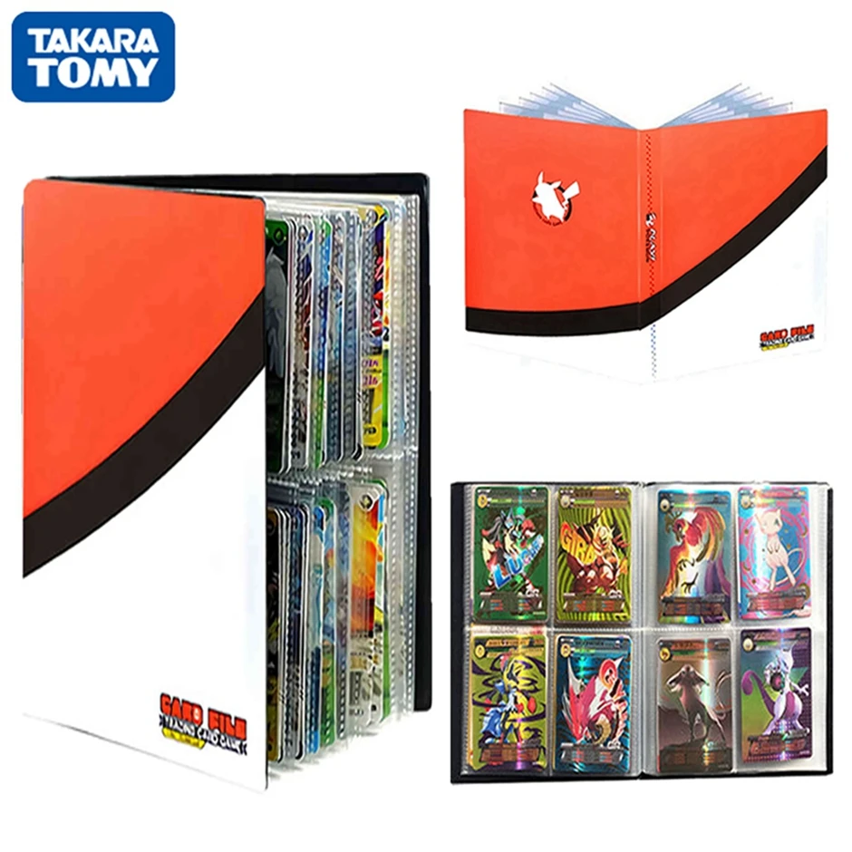 

TAKARA TOMY 240PCS Pokemon Cards Album Game Card EX GX Binder Folder Cool Anime Cartoon Collection Book Kids Kawaii Toys Gift