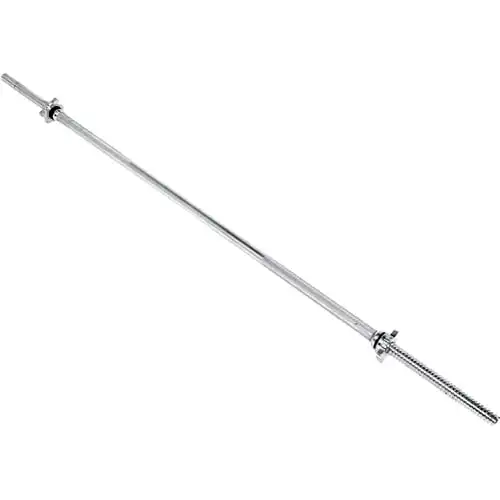

Barbell - Straight Standard Weight Bar with Threaded Ends, 5-6 Ft.
