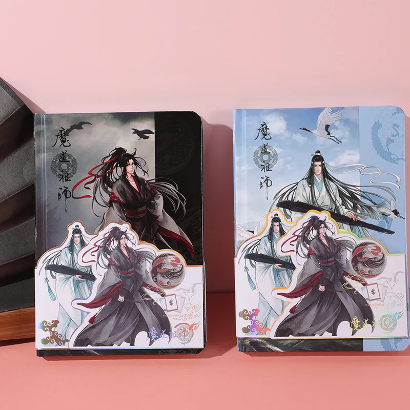 

New Anime Grandmaster of Demonic Cultivation Mo Dao Zu Shi Hardcover Notebook Wei Wei Wuxian Lan Wangji Figure Retro Handbook