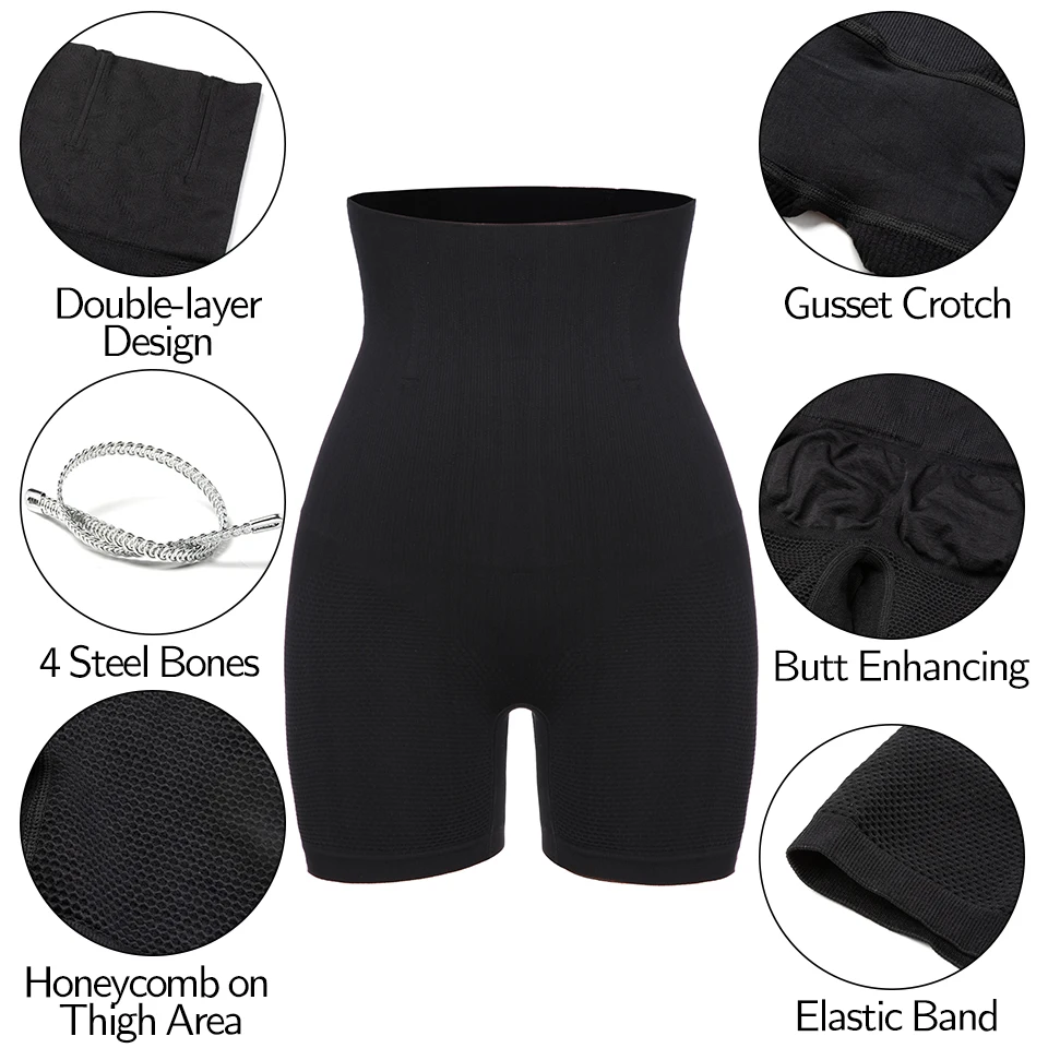 Women High Waisted Body Shaper Panties Tummy Belly Control Slimming Control Shapewear Shaping Shorts Underwear Waist Trainer