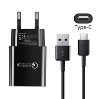 18w 3a fast charger qc 3 0 usb charger quick charge type c cable for huawei samsung xiaomi redmi 10 google pixel 6 realme 9 pro