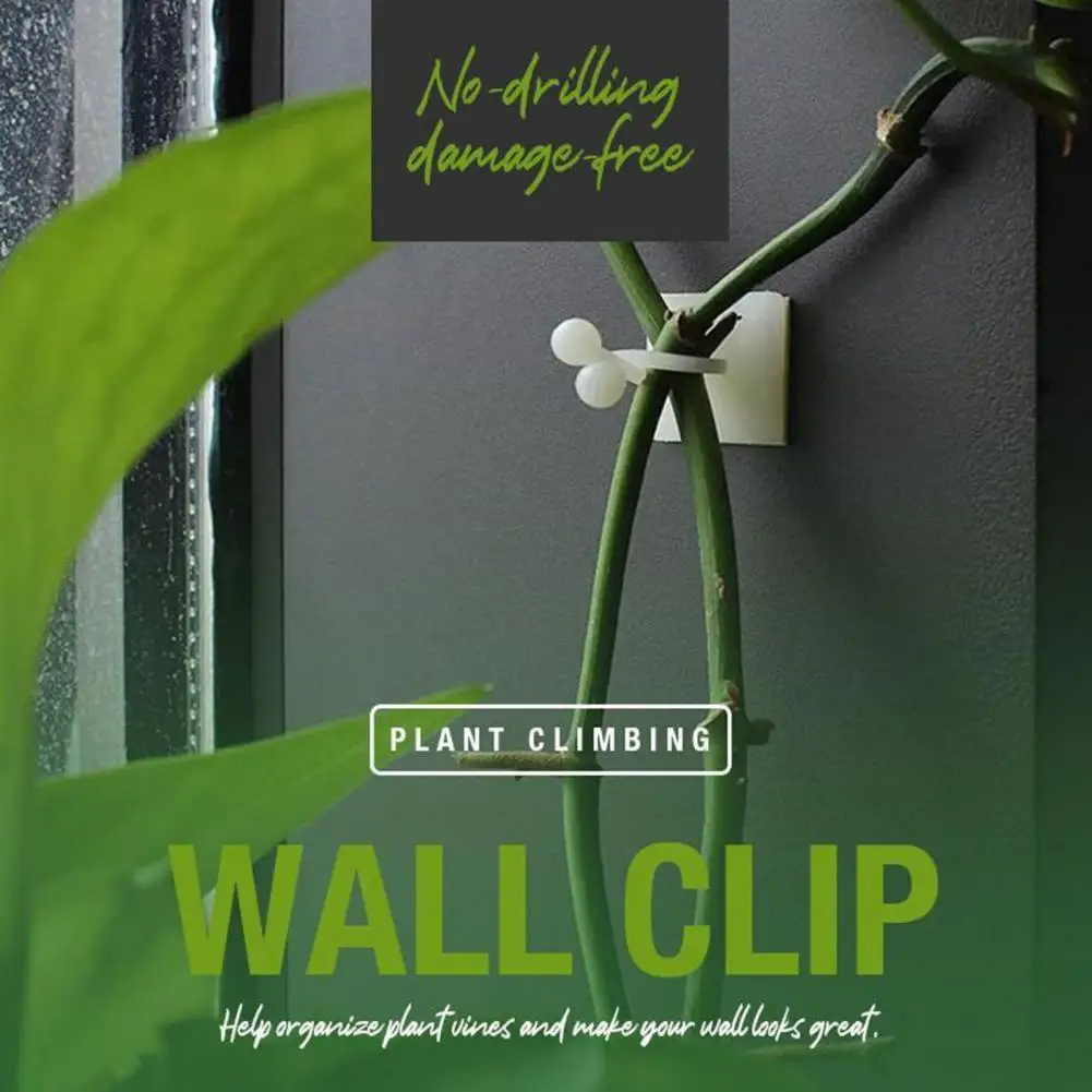10Pcs/Set Versatile Plant Climbing Clip Solid Flexible Plant Clip Garden Vegetable Plant Support Binding Clip