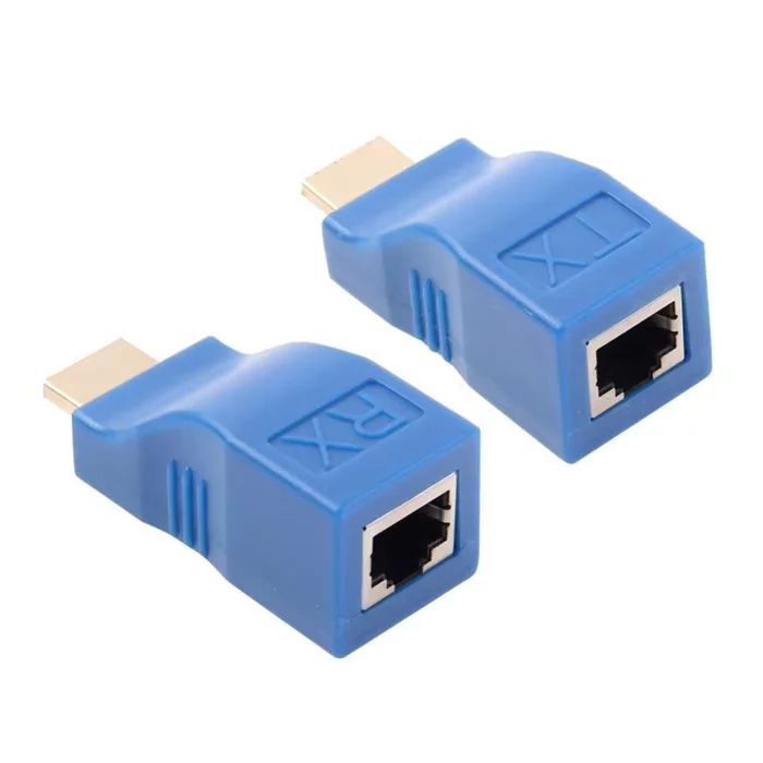 Фото Удлинитель HDMI 1080P с поддержкой 4K HD, порт RJ45, передача сигнала по сети LAN (CAT5e/6 UTP) на расстояние до 30 м для HDTV-мониторов №4
