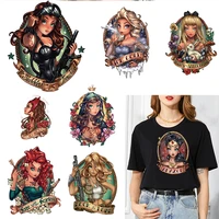 disney plus iron on patches for clothing princess heat transfer stickers diy hoodie sweater thermo adhesive patches