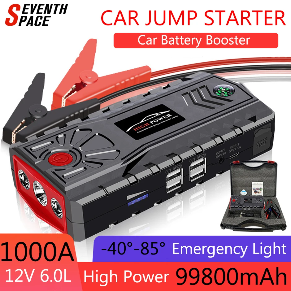 

Пусковое устройство для автомобиля 99900 мАч, внешний аккумулятор А, устройство для запуска автомобиля, зарядное устройство для дизельных и бензиновых автомобилей