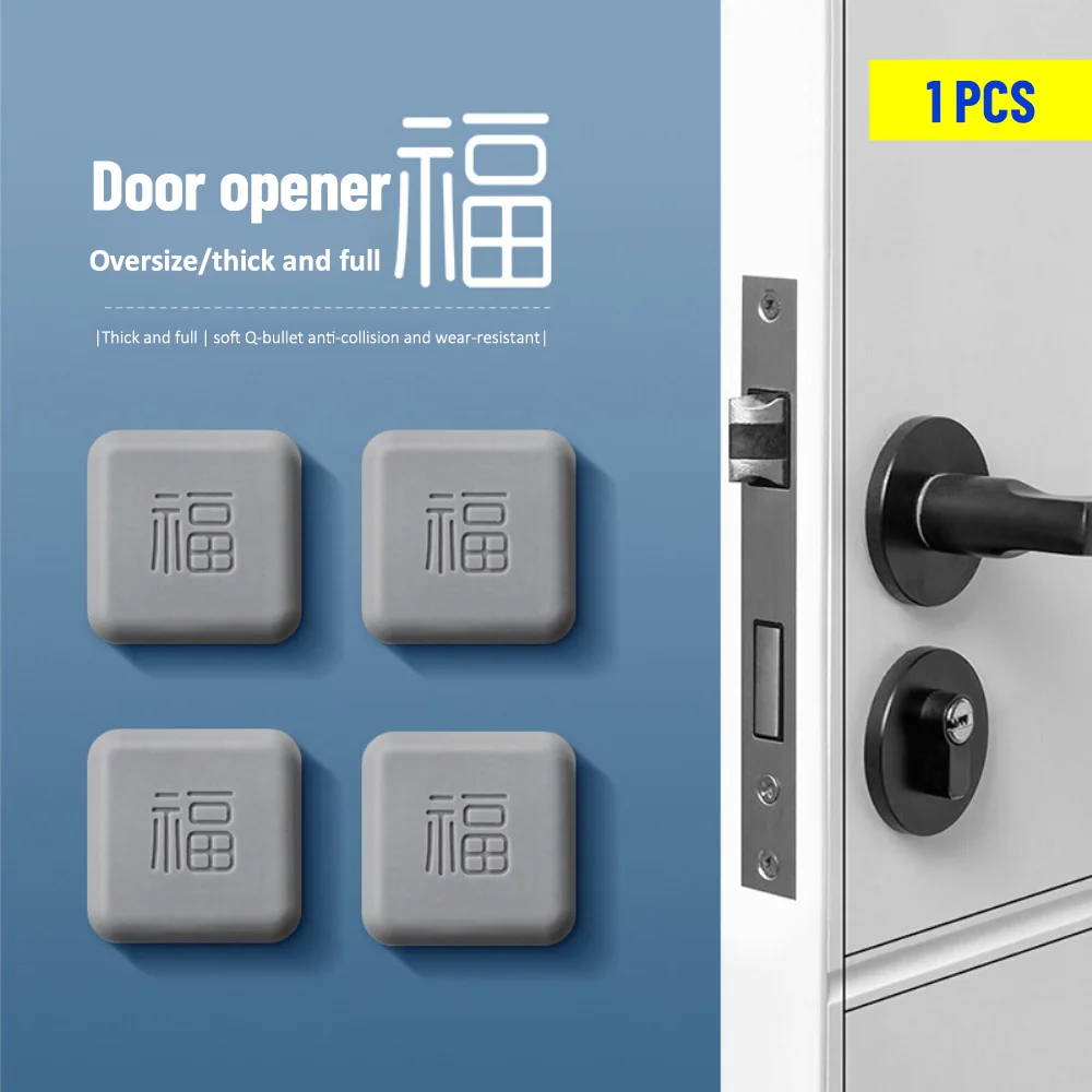 

Rubber Door Fender 1pcs Mute Rubber Pad Thickening Door Protection Pad Home Products Doorknob Mute Stickers Stopper Silicone