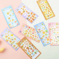 creative and fresh beads flash film cartoon stickers adorn cute ribbon tape hand curtain material decoration stationery
