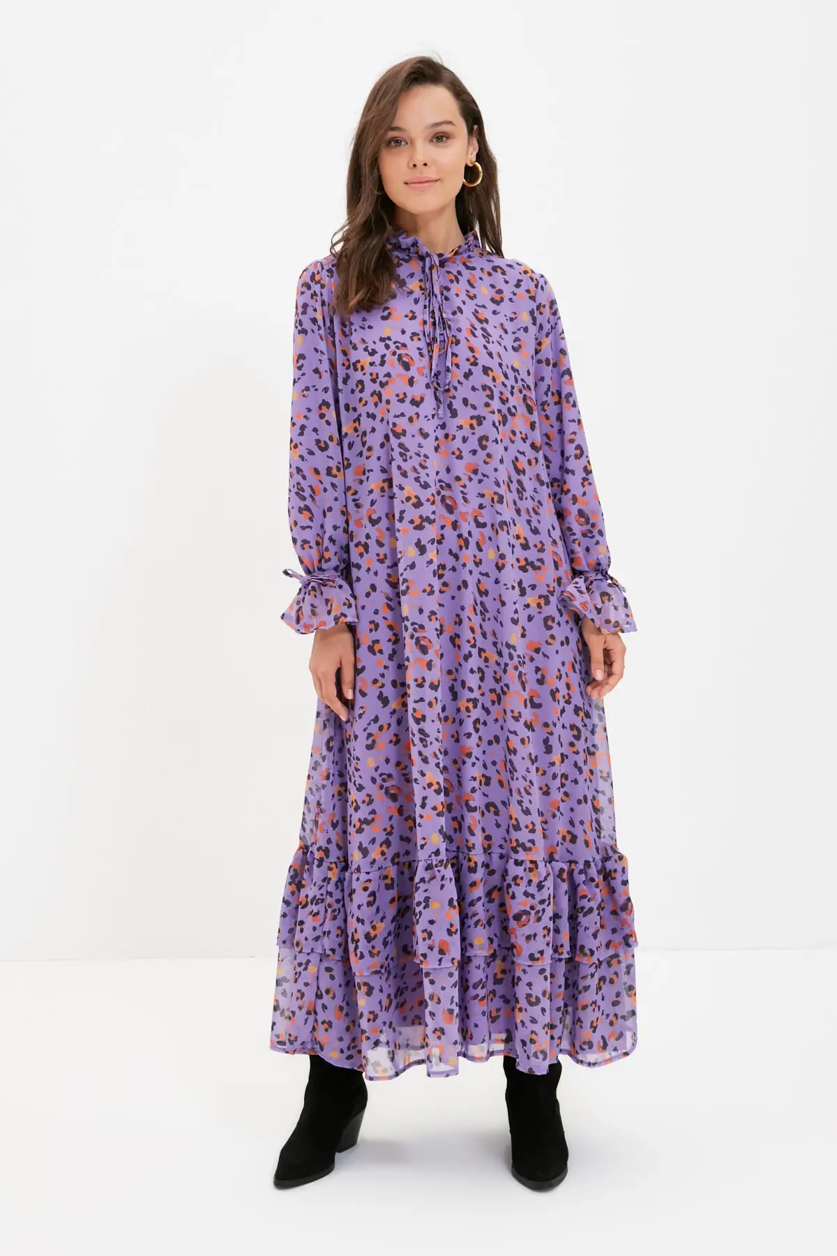 

Trendyol Gusset Collar Lined Dress TCTAW22EB0094