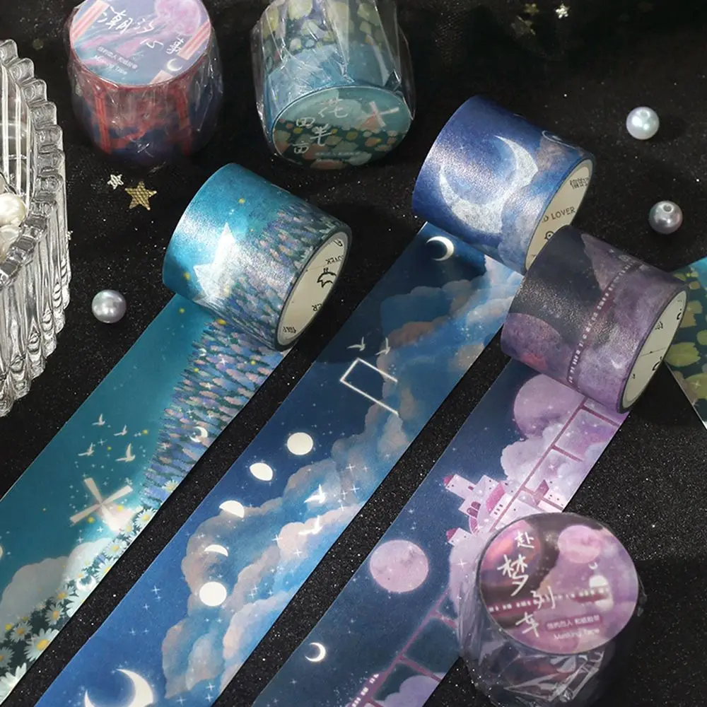 

DIY Masking Moon Dream night sky Scrapbooking Sticker Washi Tape Label Adhesive