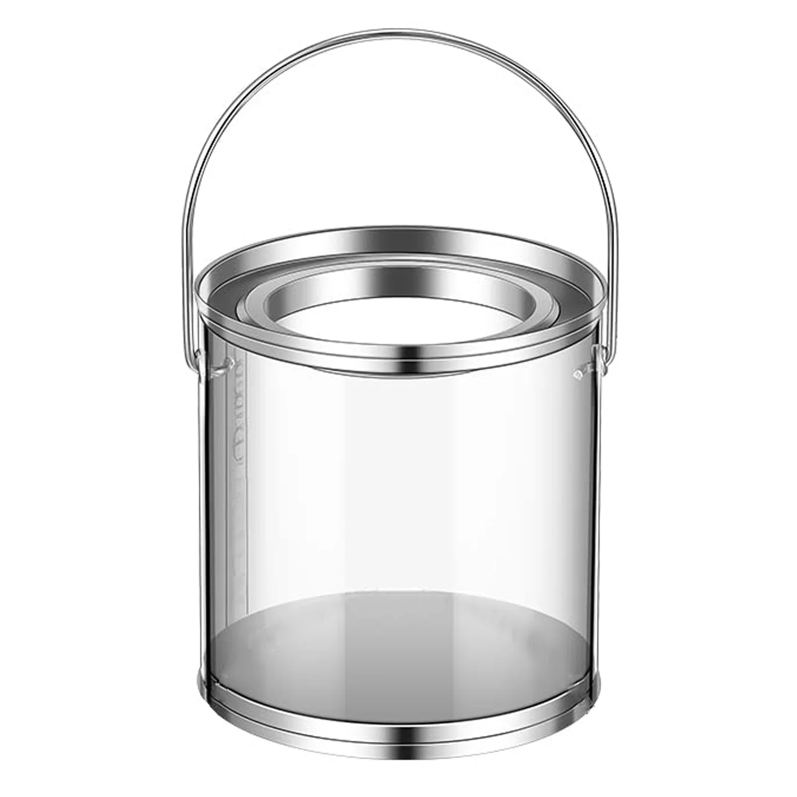 

12 Pieces Clear Paint Cans PVC Empty Paint Cans With Lids Crafts And Party Favor Cans PVC Empty Paint Bucket Not Intended For