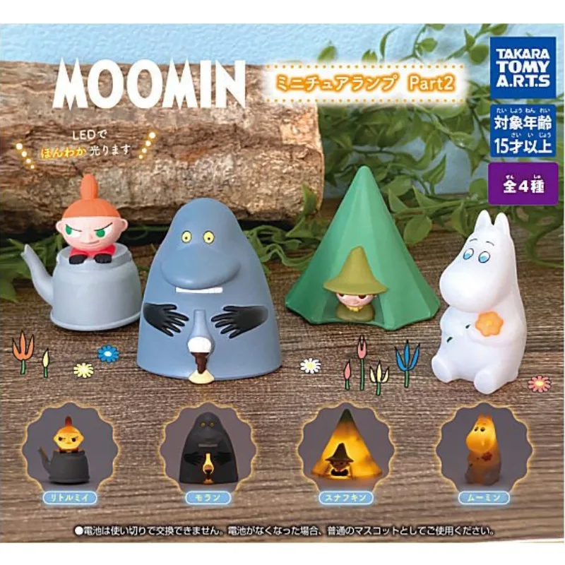 Фигурка героя аниме TAKARA TOMY Gashapon MOOMIN со светодиодной подсветкой