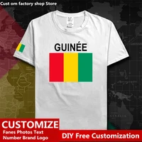 republic of guinea gin guinean gn country t shirt custom jersey fans name number logo high street fashion loose casual t shirt
